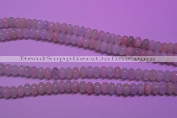 CMG131 15 inches 5*8mm rondelle natural morganite beads wholesale