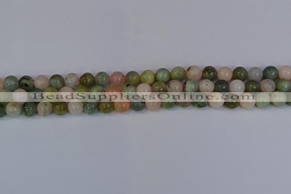 CMG162 15.5 inches 8mm round morganite gemstone beads wholesale