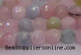 CMG210 15.5 inches 6mm faceted round morganite beads wholesale