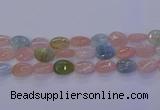 CMG233 15.5 inches 12*16mm flat teardrop morganite beads wholesale