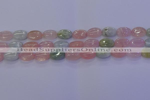 CMG238 15.5 inches 10*14mm oval morganite beads wholesale