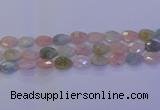 CMG272 15.5 inches 10*14mm faceted flat teardrop morganite beads