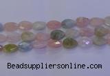 CMG274 15.5 inches 13*18mm faceted flat teardrop morganite beads