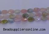 CMG275 15.5 inches 15*20mm faceted flat teardrop morganite beads