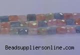 CMG279 15.5 inches 12*16mm faceted rectangle morganite beads