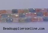 CMG281 15.5 inches 15*20mm faceted rectangle morganite beads