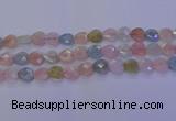 CMG283 15.5 inches 10*10mm faceted heart morganite beads