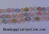 CMG284 15.5 inches 12*12mm faceted heart morganite beads