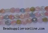 CMG286 15.5 inches 16*16mm faceted heart morganite beads