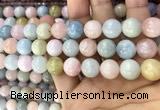 CMG333 15.5 inches 12mm round morganite beads wholesale