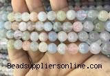 CMG342 15.5 inches 8mm round natural morganite beads