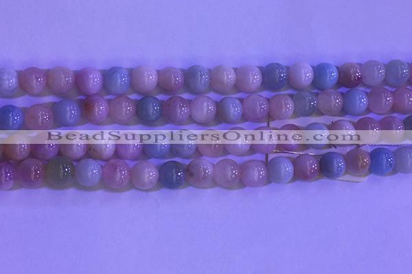 CMG361 15.5 inches 6mm round natural morganite gemstone beads