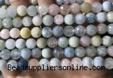 CMG387 15.5 inches 8mm faceted round morganite beads wholesale