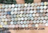 CMG402 15.5 inches 6mm round morganite beads wholesale