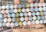 CMG404 15.5 inches 10mm round morganite beads wholesale