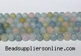 CMG442 15.5 inches 10mm round morganite gemstone beads wholesale