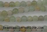 CMG51 15.5 inches 6mm round natural morganite beads wholesale