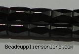 CMH105 15.5 inches 5*8mm faceted tube magnetic hematite beads