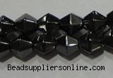 CMH135 15.5 inches 6*6mm faceted bicone magnetic hematite beads