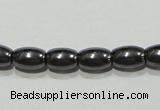 CMH145 15.5 inches 4*6mm rice magnetic hematite beads wholesale