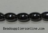 CMH146 15.5 inches 5*8mm rice magnetic hematite beads wholesale