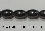 CMH147 15.5 inches 6*9mm rice magnetic hematite beads wholesale