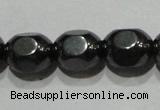 CMH169 15.5 inches 6*8mm lantern magnetic hematite beads