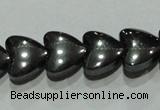 CMH172 15.5 inches 8*8mm heart magnetic hematite beads wholesale