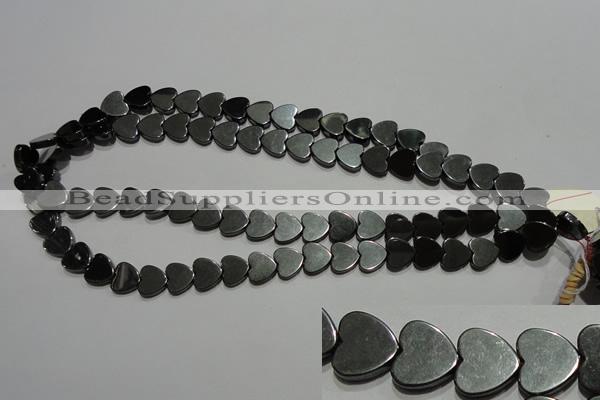 CMH175 15.5 inches 10*10mm heart magnetic hematite beads wholesale