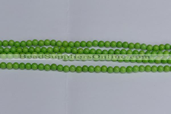 CMJ114 15.5 inches 6mm round Mashan jade beads wholesale