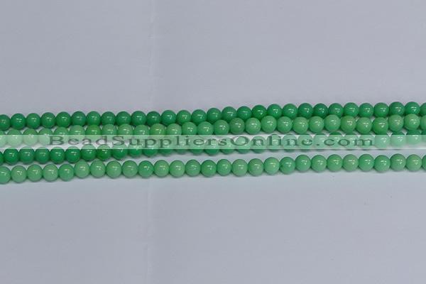 CMJ128 15.5 inches 6mm round Mashan jade beads wholesale