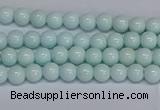 CMJ211 15.5 inches 4mm round Mashan jade beads wholesale