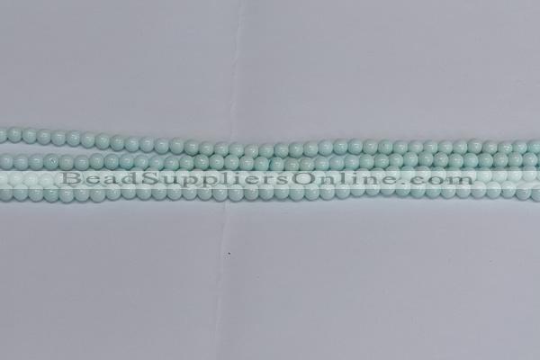 CMJ211 15.5 inches 4mm round Mashan jade beads wholesale