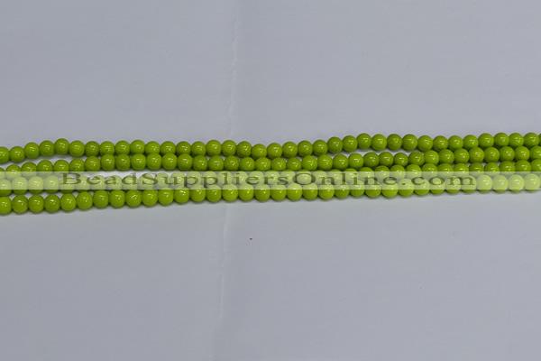 CMJ218 15.5 inches 4mm round Mashan jade beads wholesale