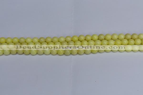 CMJ297 15.5 inches 8mm round Mashan jade beads wholesale