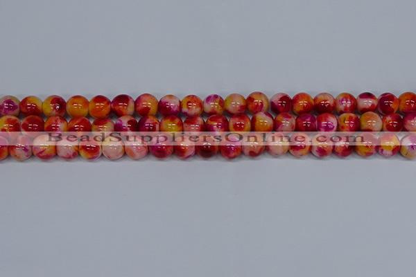 CMJ403 15.5 inches 10mm round rainbow jade beads wholesale