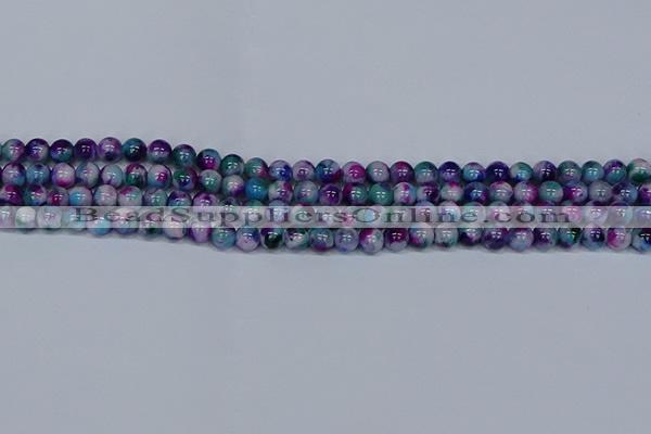 CMJ408 15.5 inches 6mm round rainbow jade beads wholesale