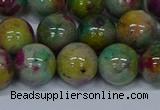 CMJ418 15.5 inches 12mm round rainbow jade beads wholesale