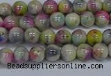 CMJ436 15.5 inches 6mm round rainbow jade beads wholesale