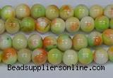 CMJ450 15.5 inches 6mm round rainbow jade beads wholesale