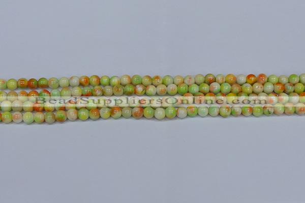 CMJ450 15.5 inches 6mm round rainbow jade beads wholesale