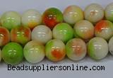 CMJ451 15.5 inches 8mm round rainbow jade beads wholesale