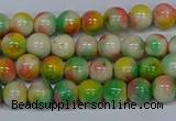 CMJ457 15.5 inches 6mm round rainbow jade beads wholesale