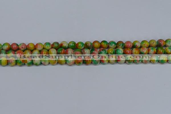 CMJ458 15.5 inches 8mm round rainbow jade beads wholesale