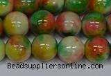 CMJ460 15.5 inches 12mm round rainbow jade beads wholesale