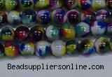 CMJ464 15.5 inches 6mm round rainbow jade beads wholesale