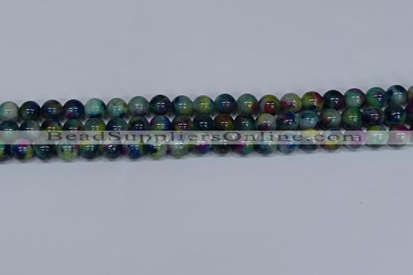 CMJ466 15.5 inches 10mm round rainbow jade beads wholesale