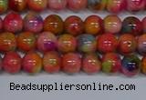 CMJ471 15.5 inches 6mm round rainbow jade beads wholesale