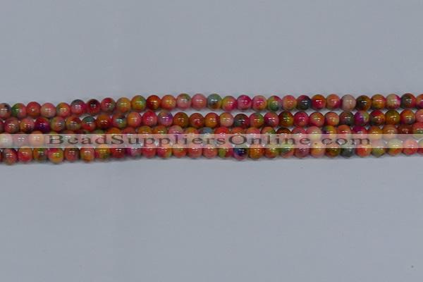 CMJ471 15.5 inches 6mm round rainbow jade beads wholesale