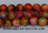 CMJ472 15.5 inches 8mm round rainbow jade beads wholesale